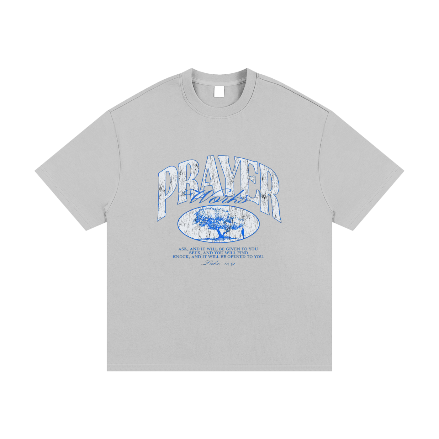PRAYER WORKS HEAVYWEIGHT T SHIRT (NIPSEY BLUE)