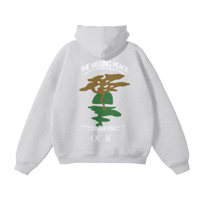 MISSING PEACE TRACKSUIT HOODIE (GREY)