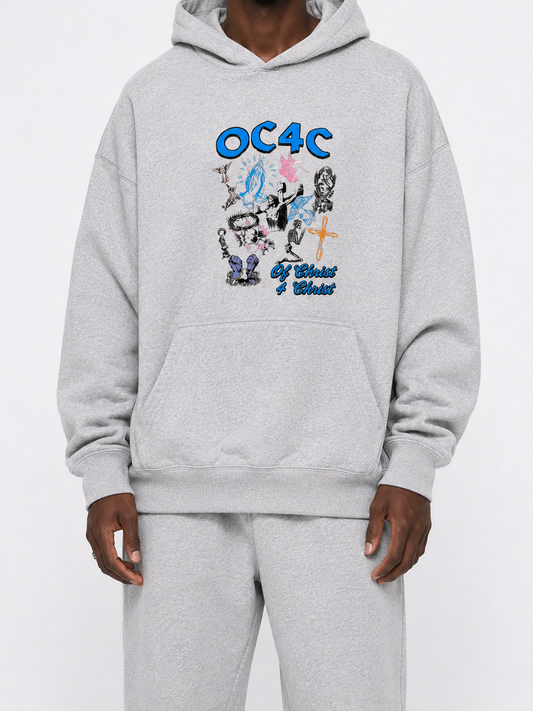 CHAIN BREAKER HOODIE(GREY X BLUE)