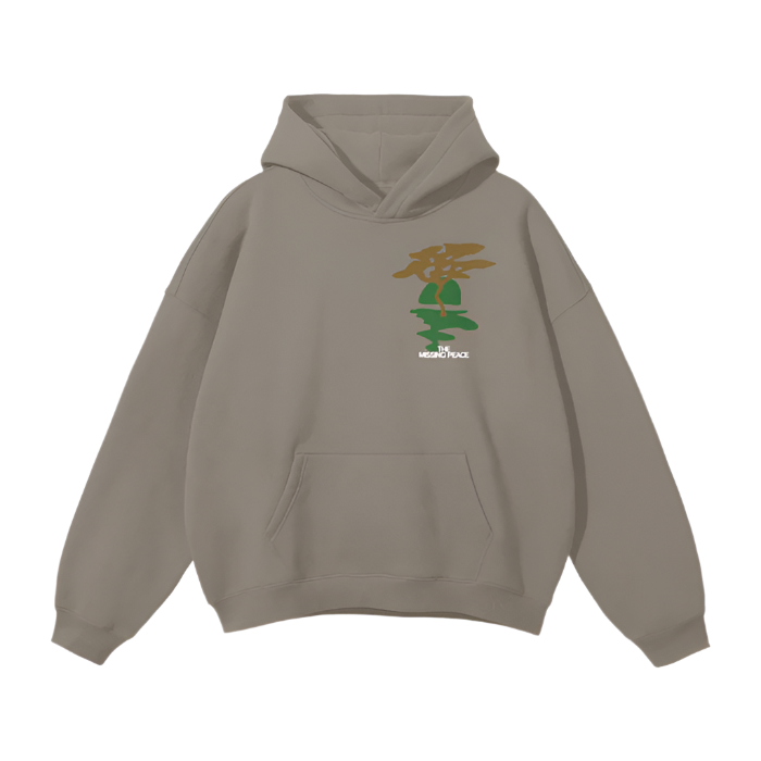 MISSING PEACE TRACKSUIT HOODIE (COFFEE GREY)