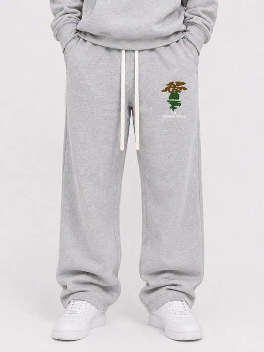 MISSING PEACE TRACKSUIT JOGGERS (GREY)