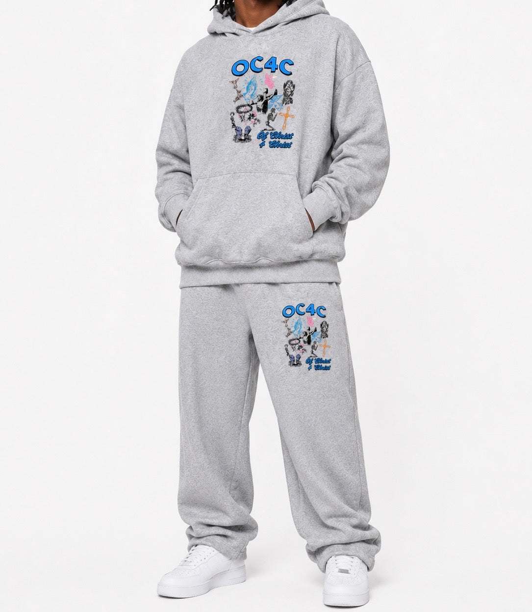 CHAIN BREAKER JOGGERS (GREY X BLUE)