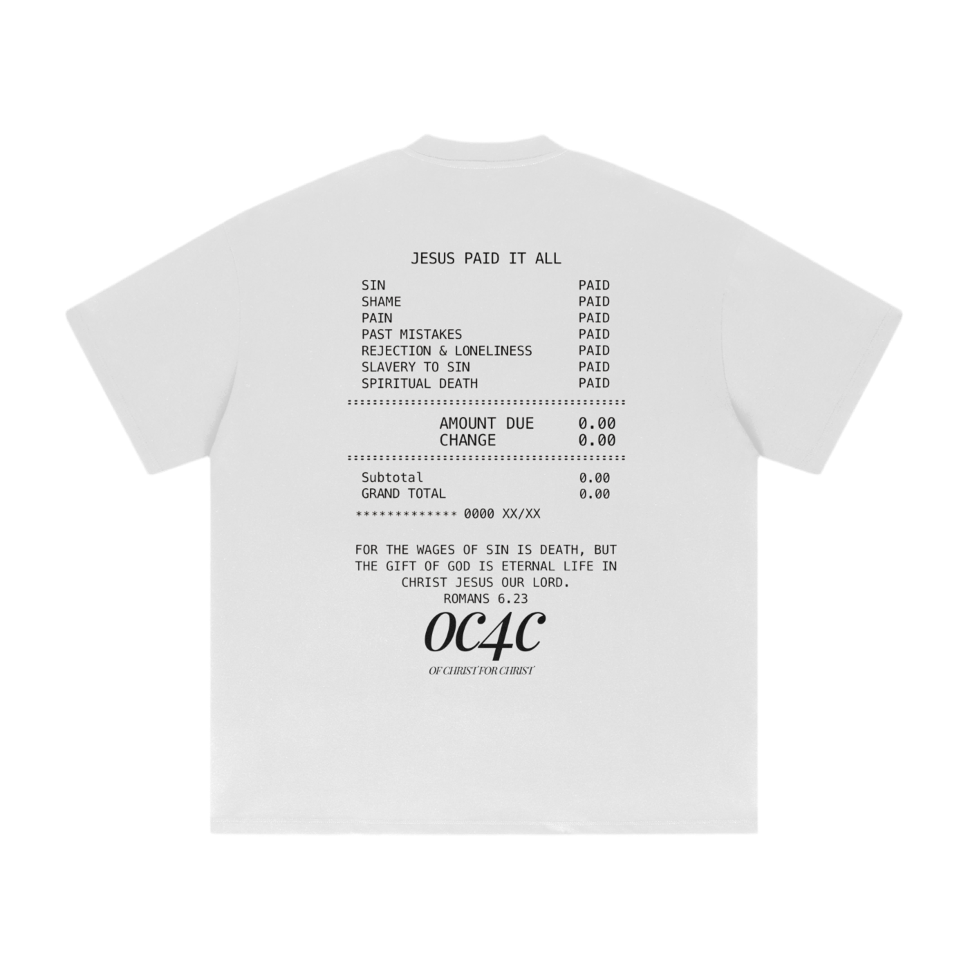 ‘LORD RECEIPT’ BOXY TEE